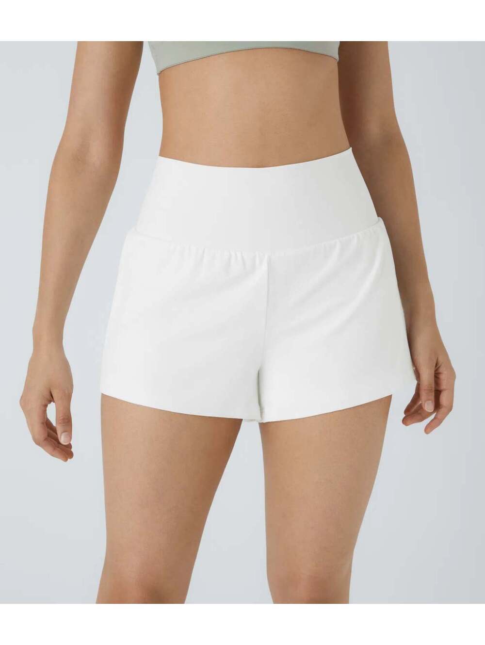 HALARA Airy Super High Waisted 2-in-1 InstantCool Shorts with Pockets- L